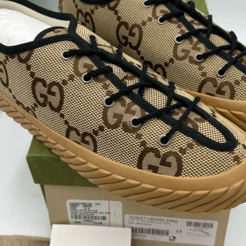 Men's Gucci Jumbo GG low top sneakers . Size 13 - Picture 3 of 7